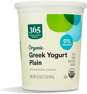 365 by Whole Foods Market, Organic Greek Nonfat Yogurt, Plain, 32 oz