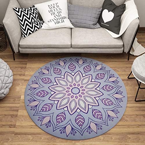 European Style Fashion Round Carpet Bedroom Living Room Rug Garden Kids Mat Computer Chair Swivel Cushion