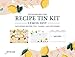 Jot & Mark Recipe Card Complete Gift Box | Decorative Tin Box, Recipe Cards, Index Dividers (14 dividers, 50 4