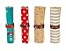iSuperb? Cute Stationary Bag 4PCS Differently-colored Pouches Canvas Roll-up Pencil Bag Case Cosmetics Bag Pouch for Students Girls Boys (4 PCS Cartoon Roll-up Pencil Bag)
