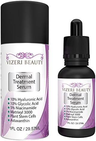 Non-Sticky Niacinamide Serum - Contains Glycolic Acid, Hyaluronic Acid, Plant Stem Cell, Matrixyl 3000, &amp; the Most Powerful Antioxidant Astaxanthin
