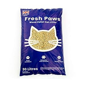 Fresh Paws Premium Wood Pellet Cat Litter, 30 L