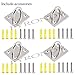 FYTRONDY Screws Mount Stainless Steel Ceiling Hook Hanger (4 in Pack)
