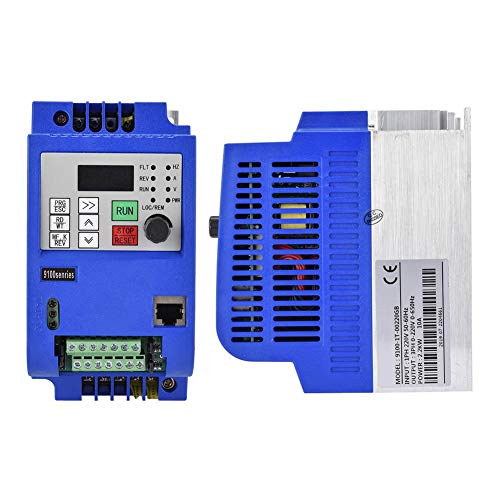 Jadpes Vector Motor Inverter Speeds Regulator,AC220V 2.2KW Single Phase to 3 Phase Motor Drive VFD Frequency Speeds Controller for Adjustable Variable Frequency Drive - Thumbnail 3