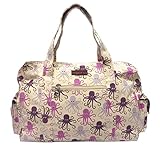 Bungalow360 Vegan Cotton Canvas Duffle Gym Bag (Octopus)