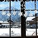 35PCS Frozen Theme Party Christmas Snowflake Silver 3-D Snowflake Hanging Swirls for Christmas New Year Decoration, Suitable for Party & Home Decor