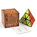 D-FantiX Pyramid Speed Cube 3x3 Triangle Magic Cube Puzzle Black
