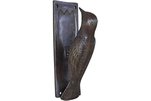 Indian Shelf Woodpecker Bronze Door Knockers - Multicolor Entrance Decoration for Home - Knockers Home Decor Front Door Accessories - 10.16 Cm