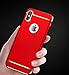 Phone Case of iPhone X/10 Luxury Electroplating Premium 3 In 1 Shockproof Slim Protection Cover (red)