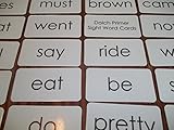52 Dolch Primer Kindergarten Beginning Sight Words Reading Flashcards.