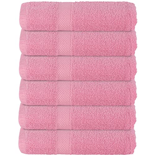 6 Pack 24x48 inch Bath Towel 100 Cotton (Pink) Pricepulse