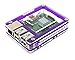C4Labs Zebra Case - Raspberry Pi 3B+, 3, Pi 2 and B+ (Purple Grapeshot) with Heatsinks