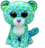 Ty Beanie Boos Buddies Leona Blue Leopard Medium Plush