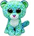 Ty Beanie Boos Buddies Leona Blue Leopard Medium Plush