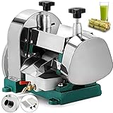 BestEquip Manual Sugar Cane Juicer 110lbs per Hour Sugar Cane Juice Extractor Juice Extraction Rate Sugar Cane Press Extractor Stainless Steel Shell