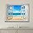 Glimpse into Clear Sea and Beach Out of Open Window Wall Decor