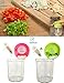ChefProds Easy Powerful Pull Food Chopper Manual Processor Hand Powered Vegetables/Fruits/Nuts, Bpa Free, Green/Cherry