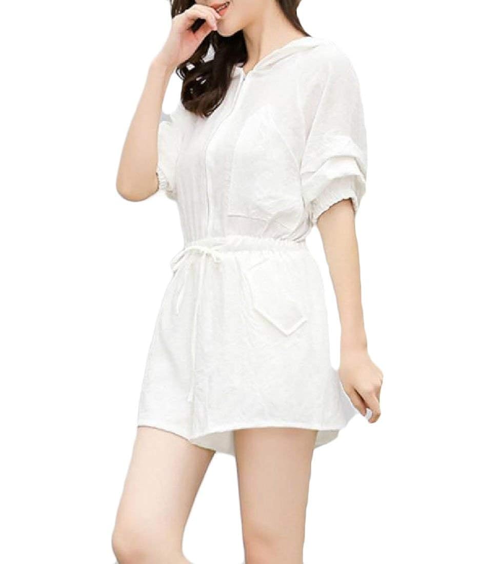 loose hooded jumpsuit