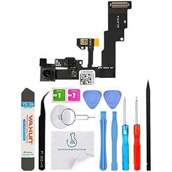 OmniRepairs-Front Camera Proximity Light Sensor Cable Ribbon Assembly Replacement For iPhone 6 4.7'' A1522, A1524, A1593 with Repair Toolkit (iPhone 6)