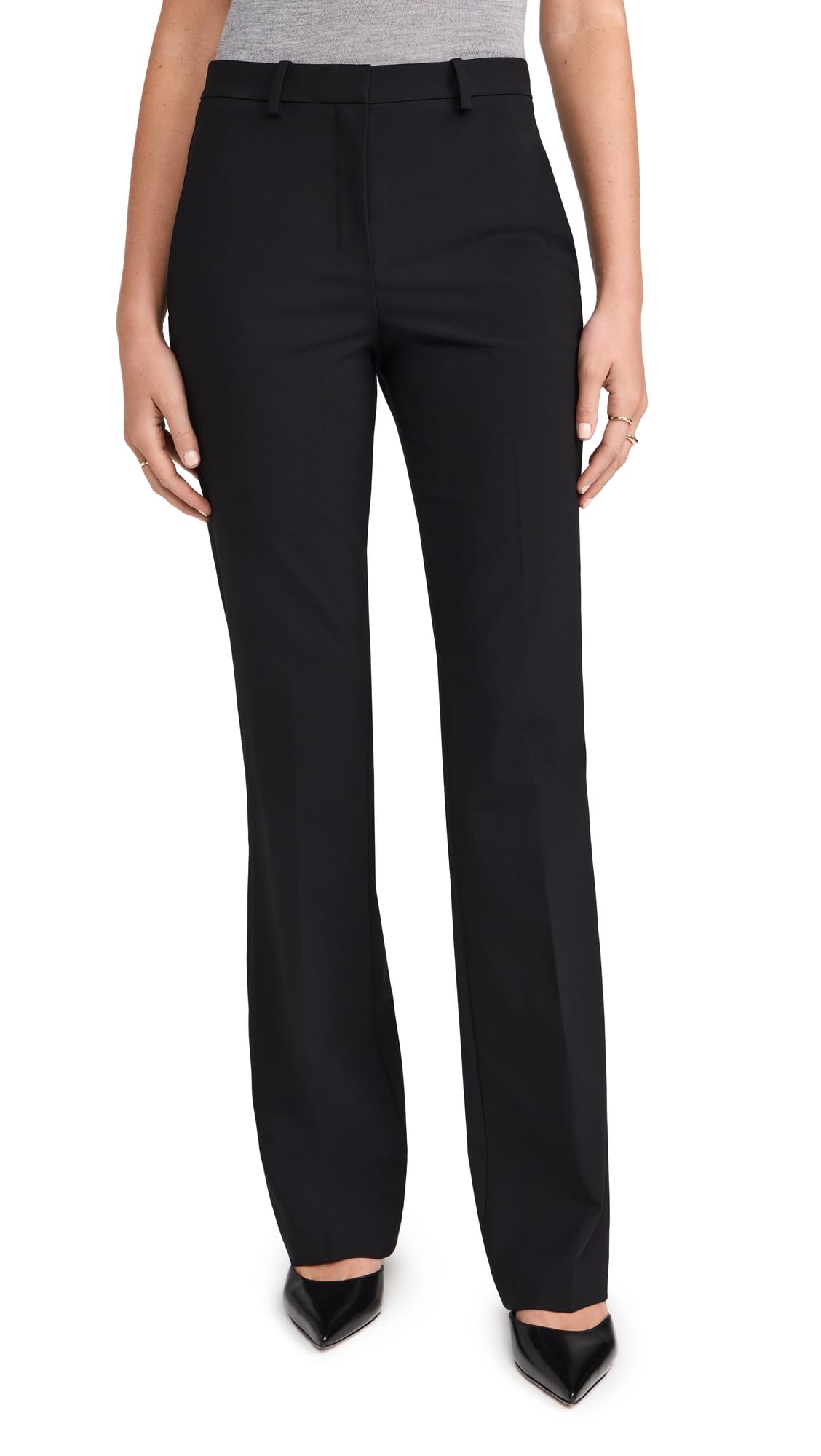 Theory Women’s Slim Trousers, Black, 00