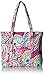 Vera Bradley Women's Cotton Vera Tote Bag, Wildflower Paisley, One Size
