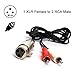 Yeworth 5ft/1.5m XLR Y Splitter Patch Cable, 1 XLR Female to 2 RCA Male Stereo Plug Adapter Cable