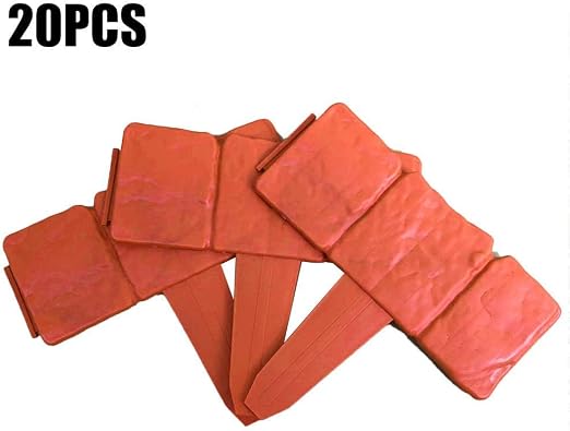 Betrothales 20 Piezas Bordes De Césped Ribetes De Plástico Para ...