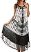 Sakkas Macey Embroidered Tie Dye Sleeveless Zebra Print Dress/Cover Up