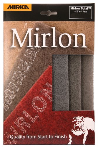 Mirka 18-118-448RP 3 pieces 4 1/2-Inch by 9-Inch Ultra Fine Scuff Pads (Grey) 1500 grit