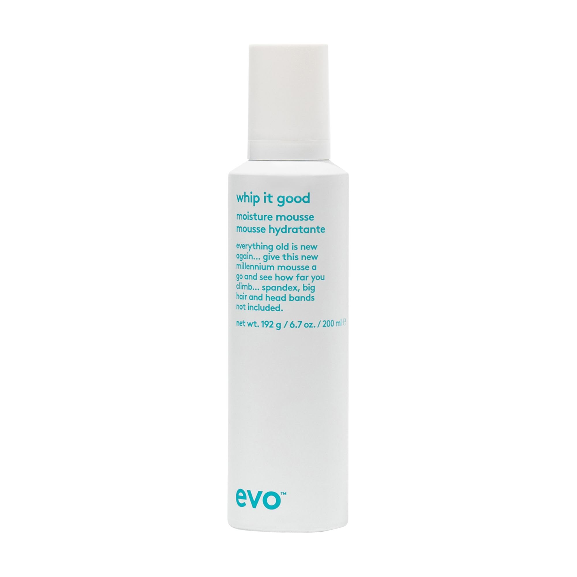 Evo Whip It Good Moisture Mousse - Full Size Moisture Rich Lightweight Hair Mousse To Hydrate, Soften & Add Shine To Dry Hair - 200ml