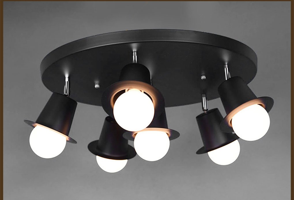 Dfhhg Ceiling Lamps 350 Degrees Universal Moving Head Light Iron