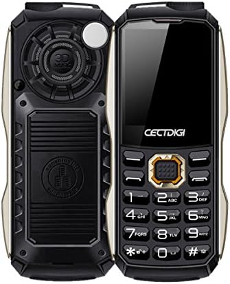 Rugum T8600 Rugged 2G GSM Mobile Phone,Shockproof Military-Designed phone with Power Bank Charging Function,6800mA Large Battery,1.8inch Display,Two SIM Cards,Dual Flashlight Equipped,Eight language (Black)