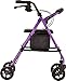NOVA Journey Steel Rollator Walker, Purple
