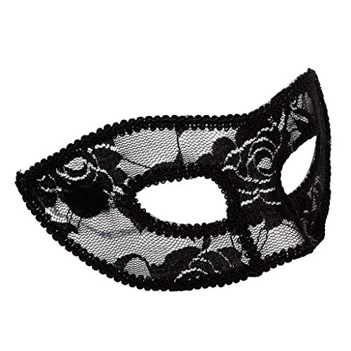 FitfulVan Clearance! Halloween Costume Women Masks Venetian Masquerade Prom Party Sexy Mask (Black) - Thumbnail 2
