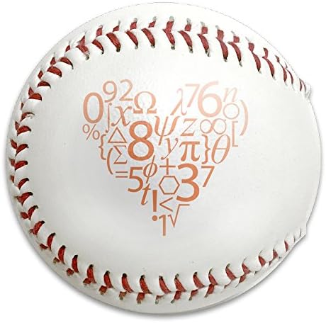 Love Heart Equation Math Popular Baseballs For Practice Competitions Gifts KeepsakesRaised Seam Safety Baseball