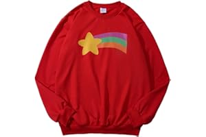 LoliMiss Mabel Pines Cosplay Costume Rainbow Star Crewneck Sweatshirt Pullover