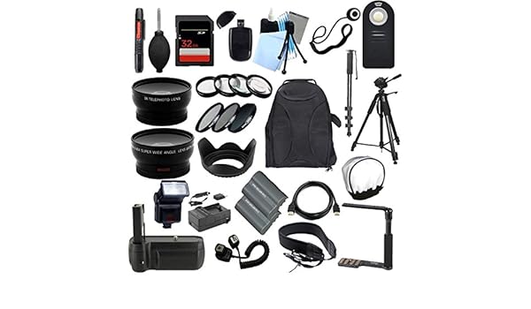 TODO lo que necesitas Kit de accesorios para la Nikon D90 Cámara ...