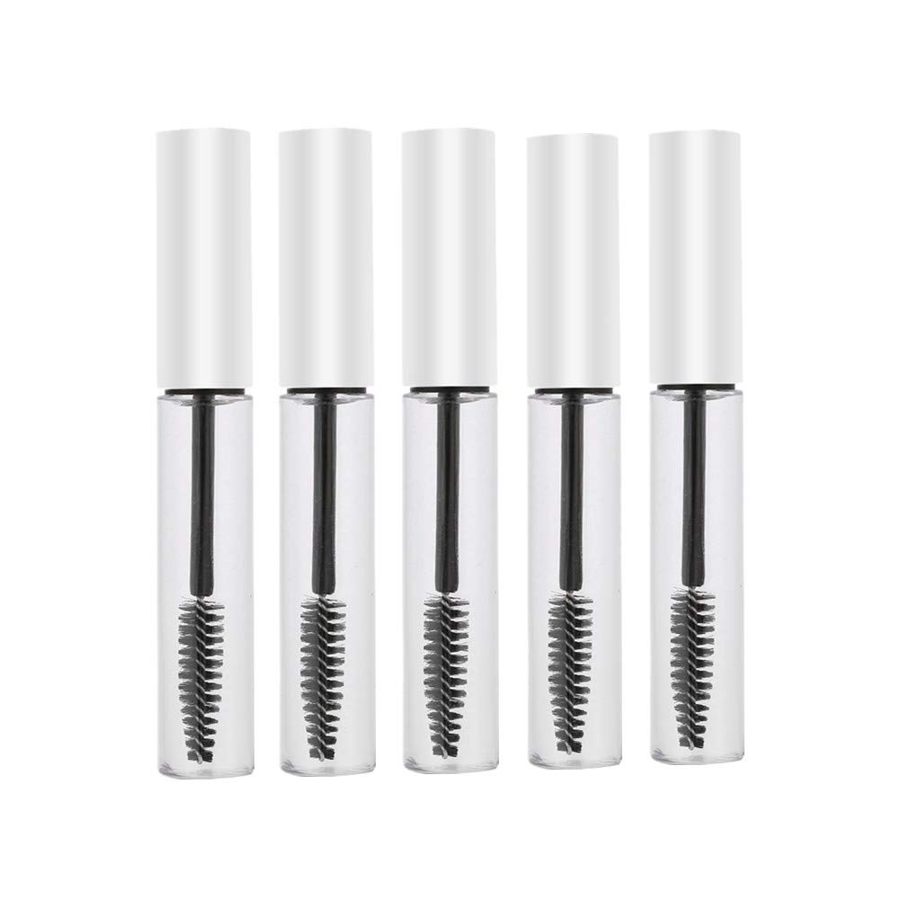 10ml Empty Mascara Tube with Eyelash Wand, Mascara Tube,Empty Mascara Container Bottle, 5 Colors (5# * 5pcs)