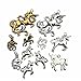 20pcs Unicorn Horse Magical Lucky Charm Craft Supplies Mixed Pendants Beads Charms Pendants for Crafting, Jewelry Findings Making Accessory For DIY Necklace Bracelet (M046)