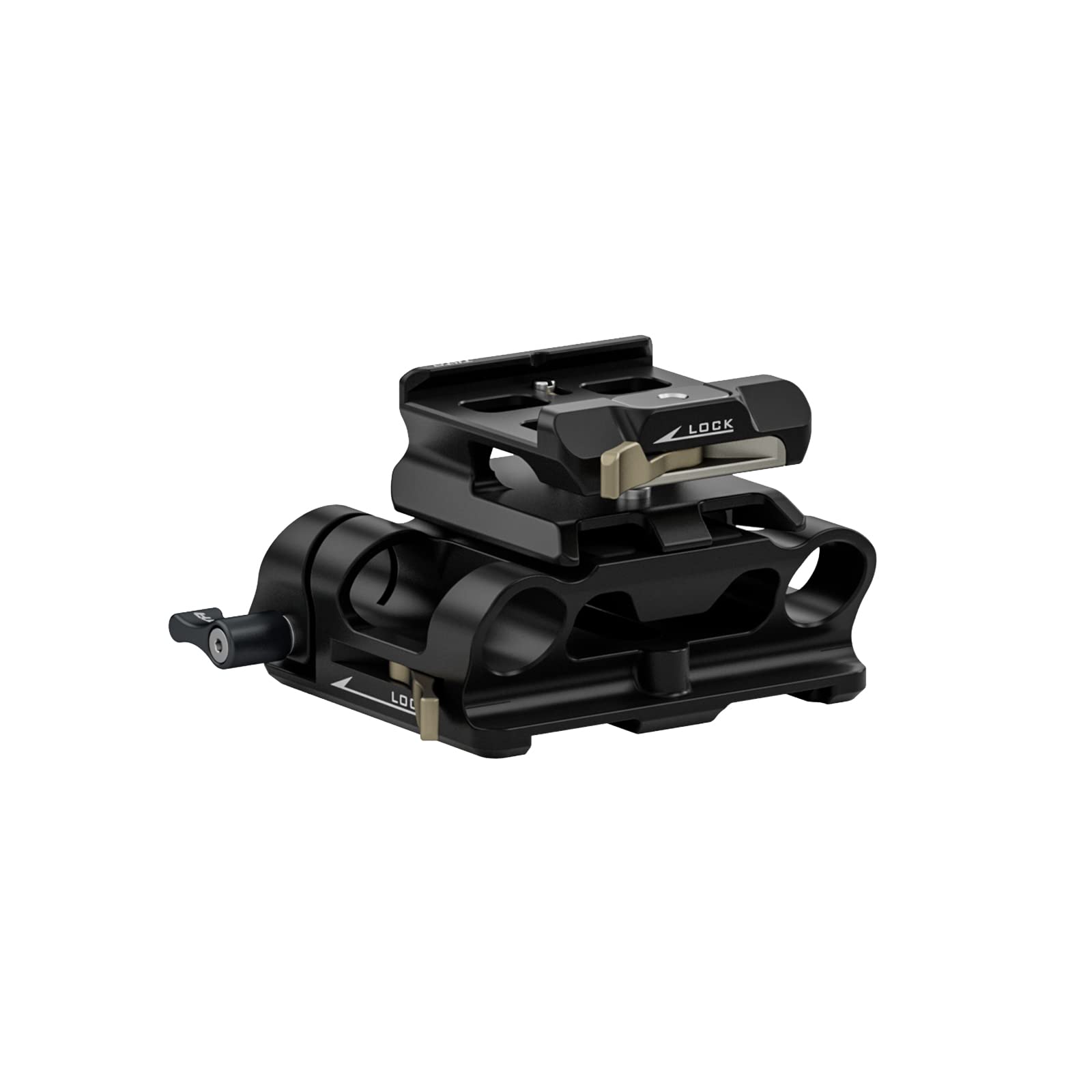 Tilta Modular 15mm LWS Baseplate Type II Compatible with Canon R6 Mark II,with Baseplate Adapter and Universal 1/4"-20 Mounting Points- Black TA-MBP2-B