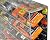 NASCAR Display Case 21 car Angled Shelf fits Diecast 1/24 Action 1:24 Scale