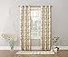 Sun Zero Brice Scroll Print Thermal Insulated Energy Efficient Grommet Curtain Panel, 40
