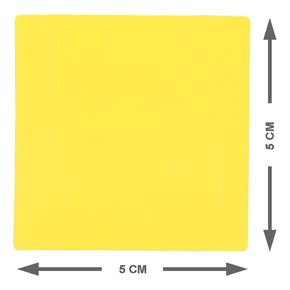 25 Magnetic Sticky Notes 2 x 2 Inch - Yellow - Dry Erase - Write, Clean and Reuse