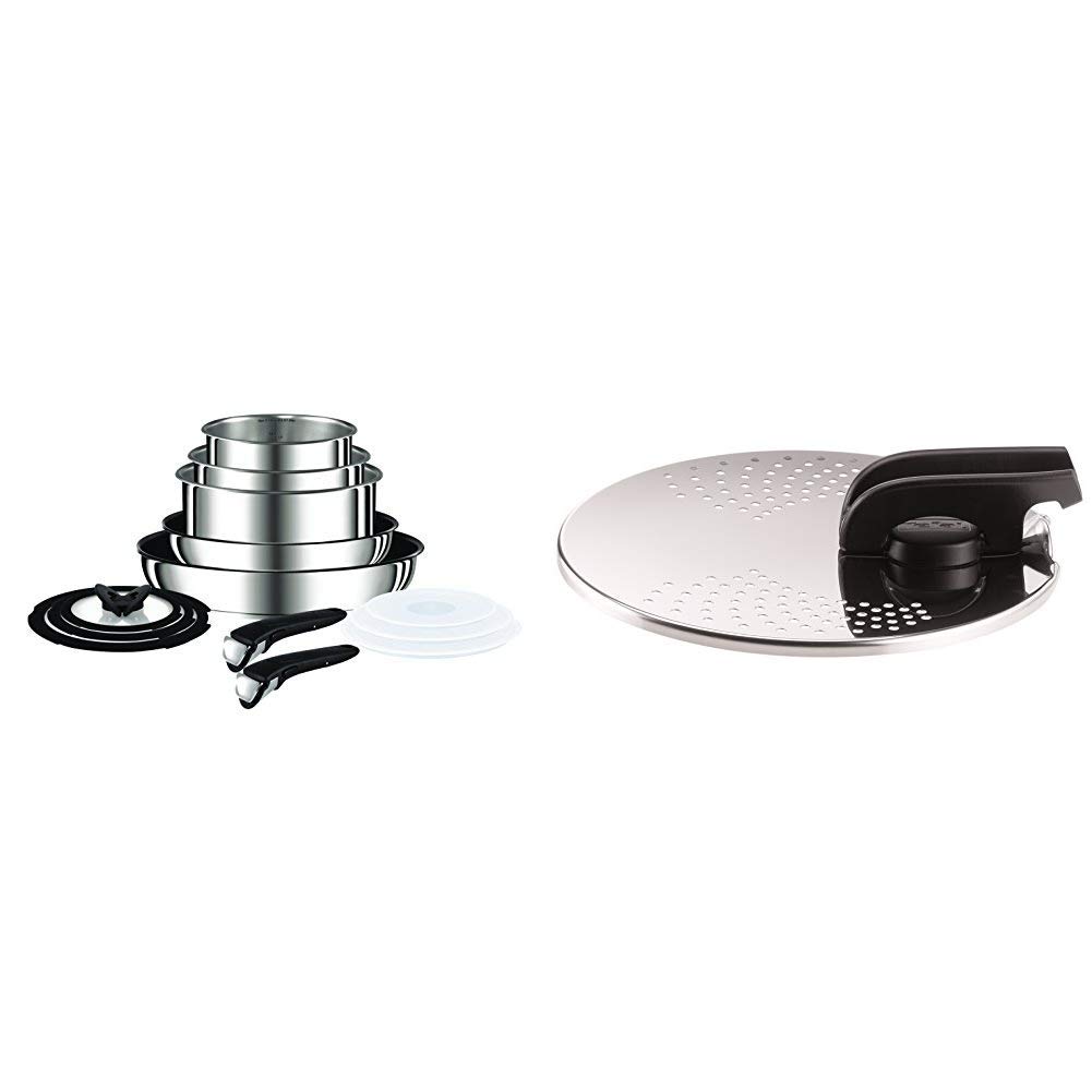 Tefal Ingenio Pots and Pans Set, Stainless Steel, 13Piece, Induction