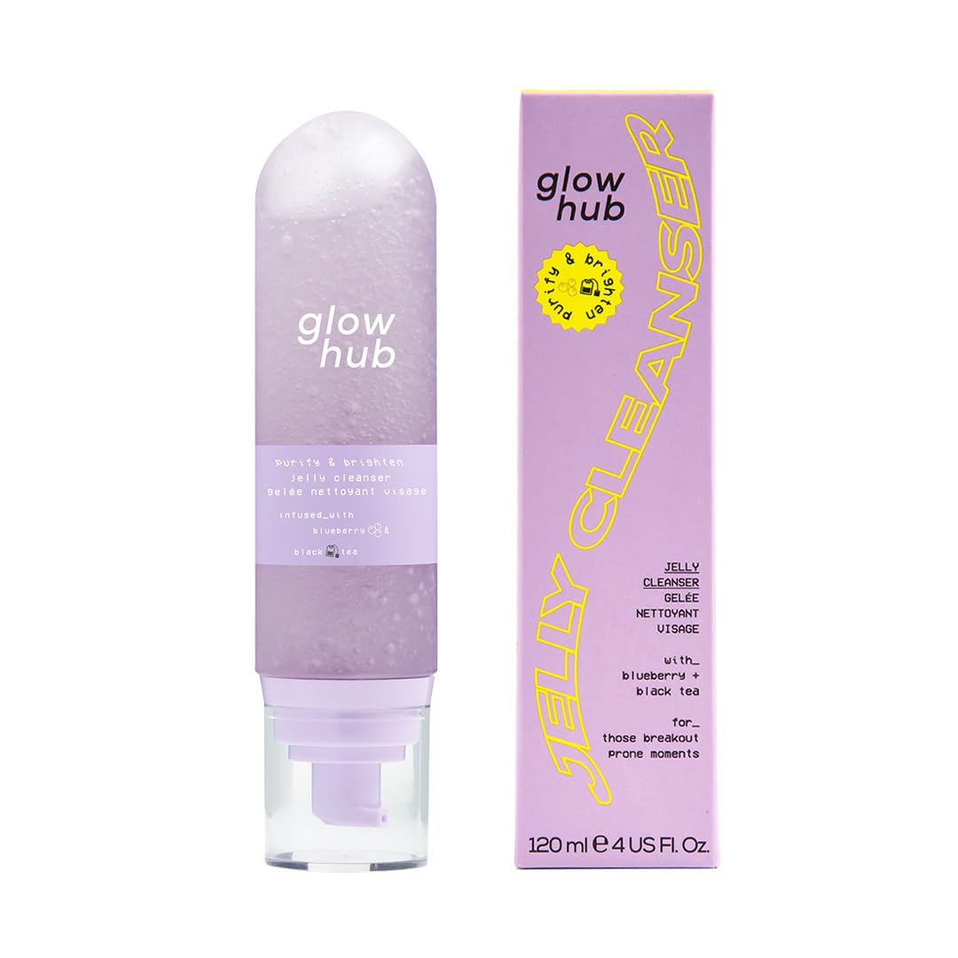 Glow Hub Purify & Brighten Jelly Cleanser with Antioxidants for All Skin Types 120ml