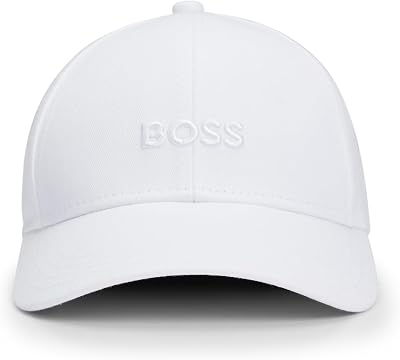 Herren Center Logo Cotton Twill Cap Baseballkappe, Blanko-Weiß, EinheitsgröÃŸe