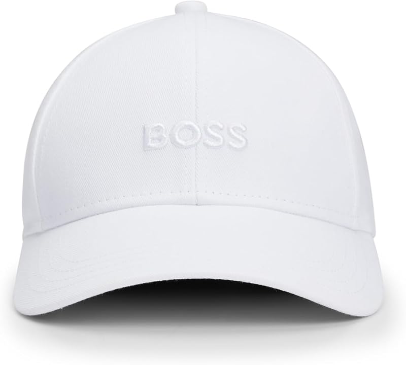 Herren Center Logo Cotton Twill Cap Baseballkappe, Blanko-Weiß, EinheitsgröÃŸe