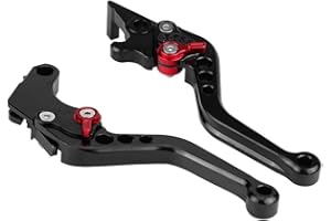 KIMISS Motorcycle Clutch Brake Lever?Black Clutch Short Brake Lever Handle for Grom MSX125 - Black 13-18