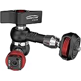 IFOOTAGE Magic Arm Clamp Adjustable Friction Power Articulating Magic Arm with 1/4" Thread Screw and Cold Shoe Mount for DSLR Camera Rig/Monitor/LED Lights (5.5Inc)