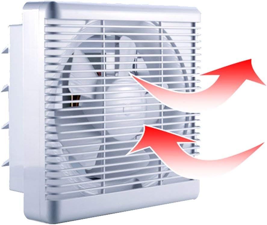 300m³/h 180m³/h Extractor Fan Bathroom 2-Way Reversible Ventilation Fan with Shutter Louver Drawstring Switch Exhaust Through-Wall Fan Large Airflow for Window Kitchen Garage Shop Toilet 6"
